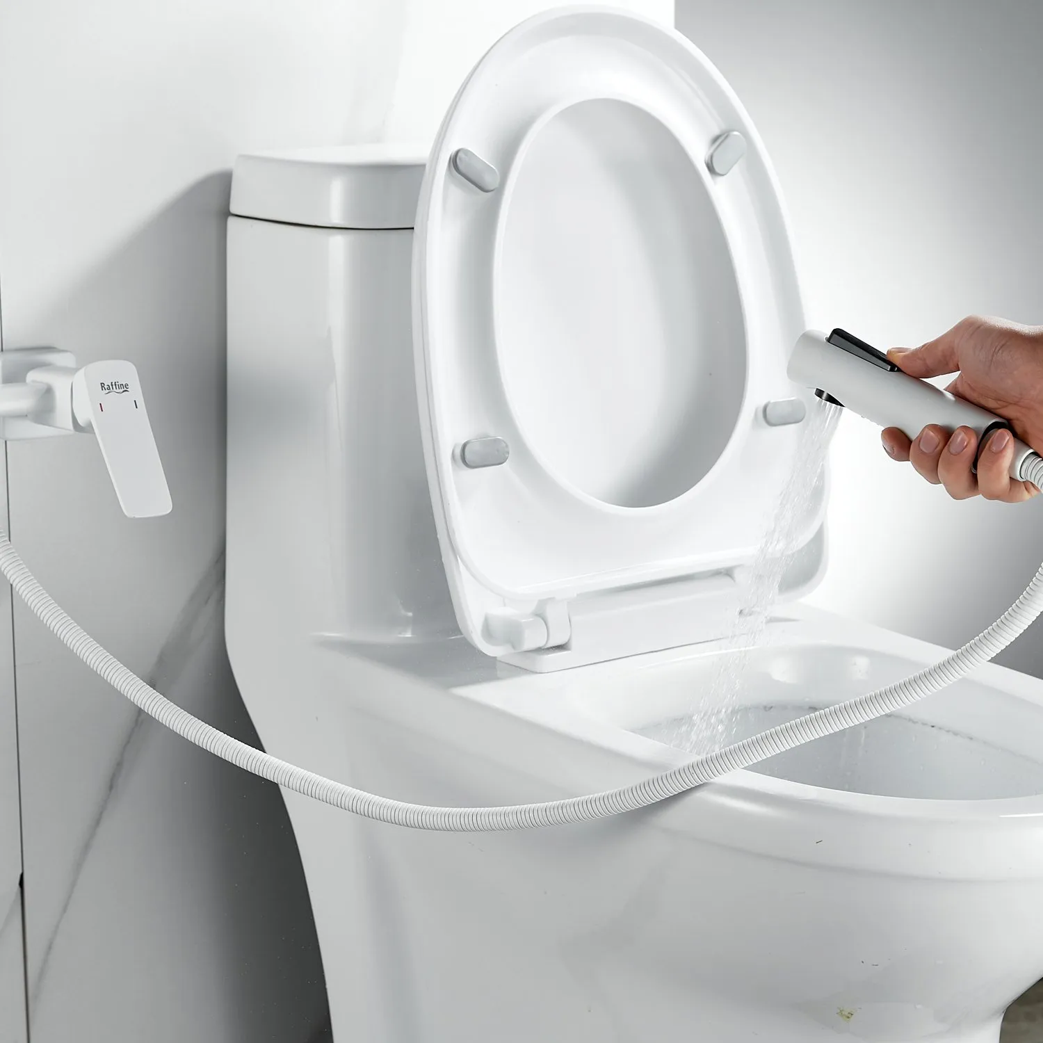 Гигиенический душ со смесителем Raffine F0599C-1, белый