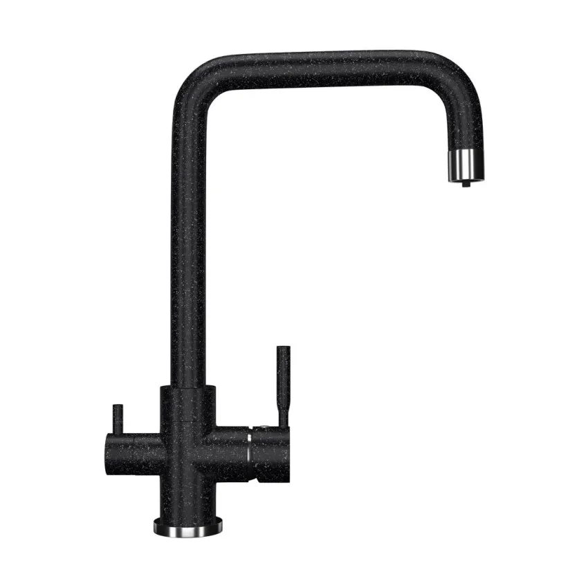 Смеситель для кухни Ulgran U-019-308, черный