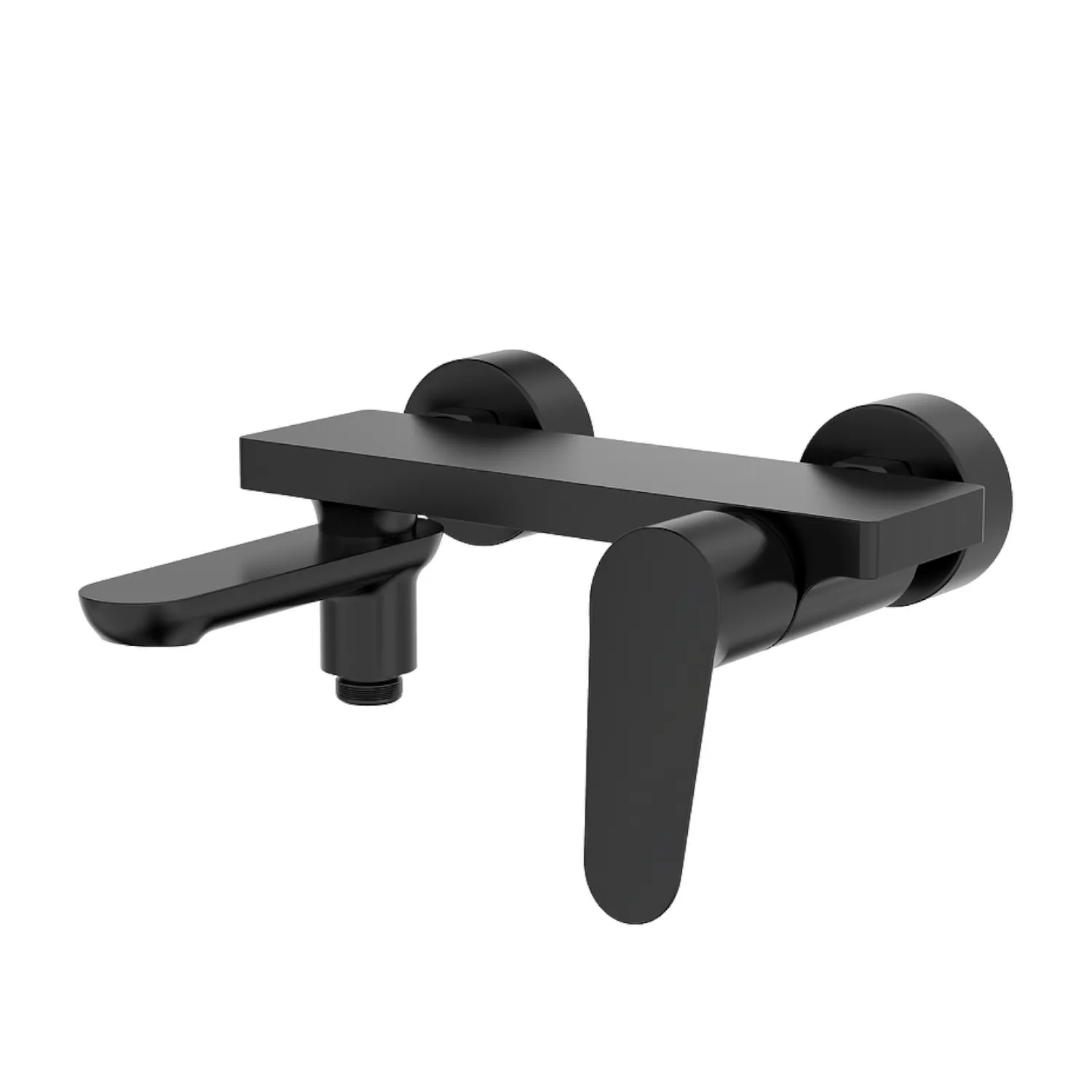 Смеситель Raglo для ванны и душа настенный излив поворотный 15 см, черный (R31.30.06)