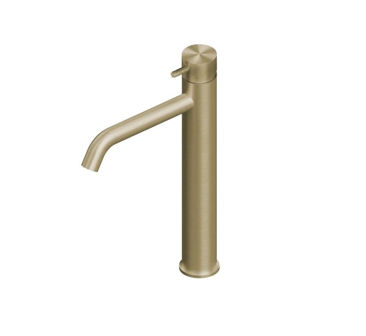 Смеситель для раковины Quadro design Source, золото светлое (12 02 OC)