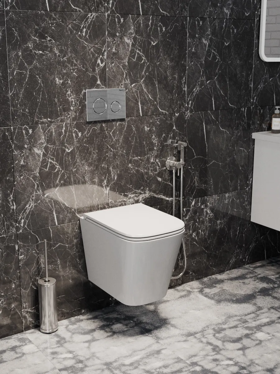 Унитаз подвесной Maretti Umbria безободковый с микролифтом, UM10PBM08-844, белый