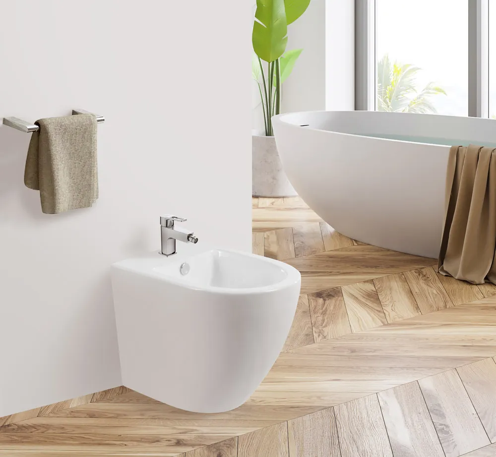 Биде напольное BelBagno Sfera-R, белый (BB2141B)
