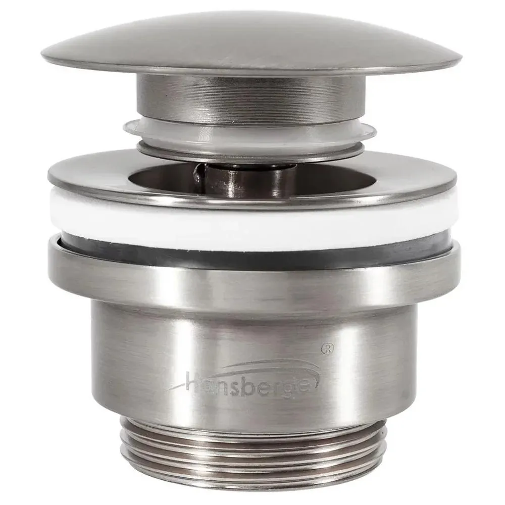 Донный клапан для раковины Hansberge H107NK, никель