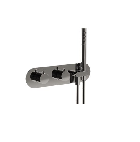 Смеситель для душа Carimali Iltondo на 2 потребителя, черный матовый (21828EST/A-NEOP)