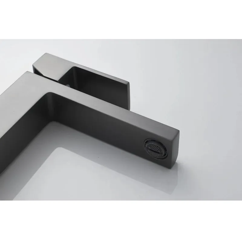 Cмеситель для раковины Knotlor KN-20/GM, оружейная сталь