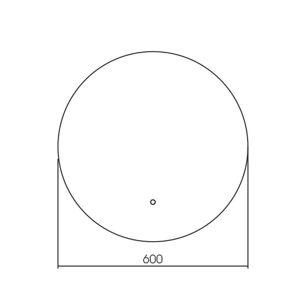 Зеркало Silver Mirrors Savanna-Lite D600 (открытая подсветка, сенсорный выключатель)