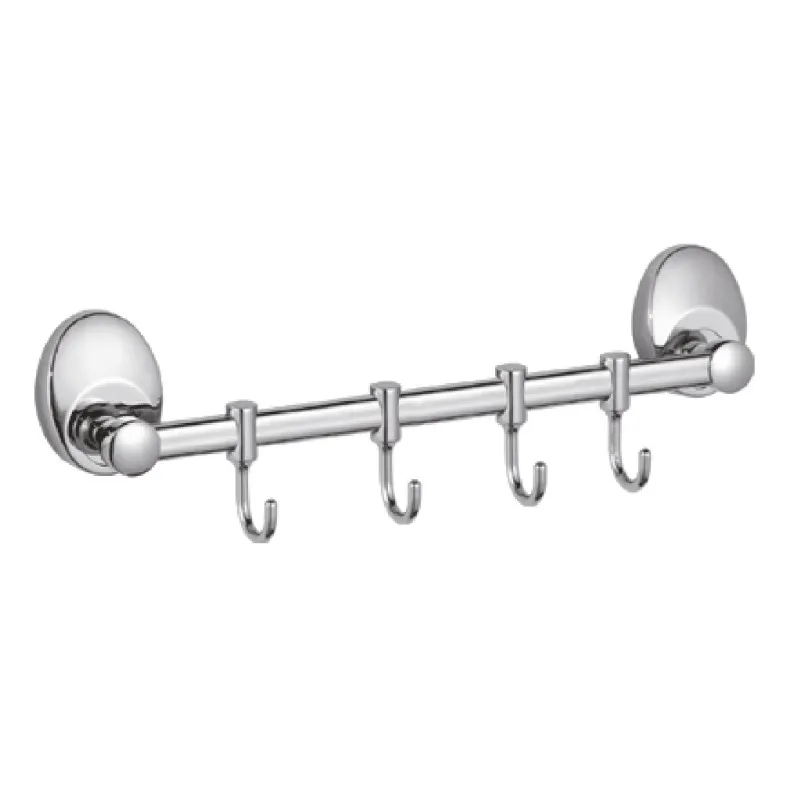 Планка с крючками для полотенец D-Lin D201855-4, хром