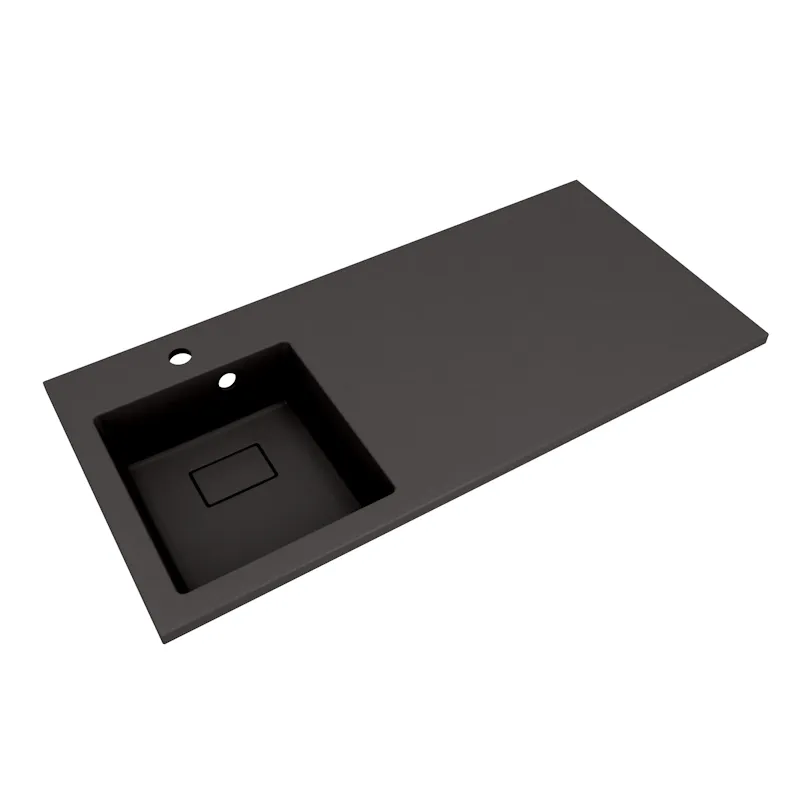 Раковина Florentina Аванти 100 см 10.310.0L100.302, антрацит