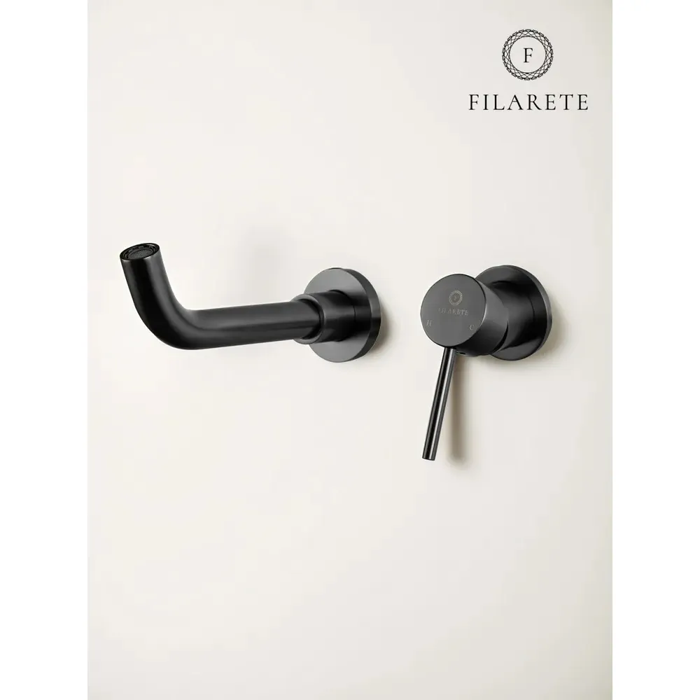 Смеситель для раковины встраиваемый FILARETE Roun FL4020BG, графит