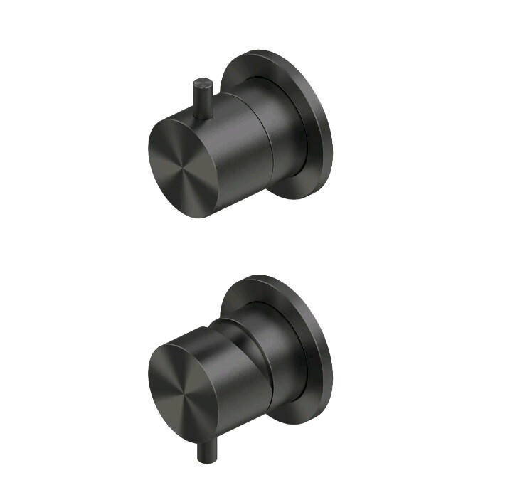 Смеситель для душа Quadro design Source, на 2 потребителя, золото черное (12 47.00 ON)