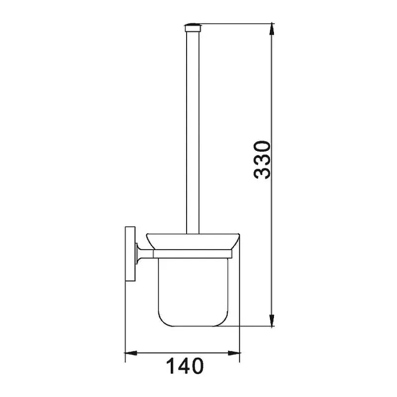 Ершик D-Lin D273100, хром