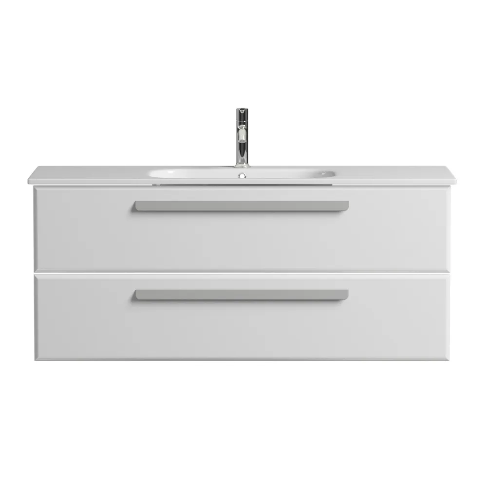 База под раковину подвесная Cezares Eco 1170х450х500, Bianco Opaco (ECO-CER-1200-2C-SO-BO)