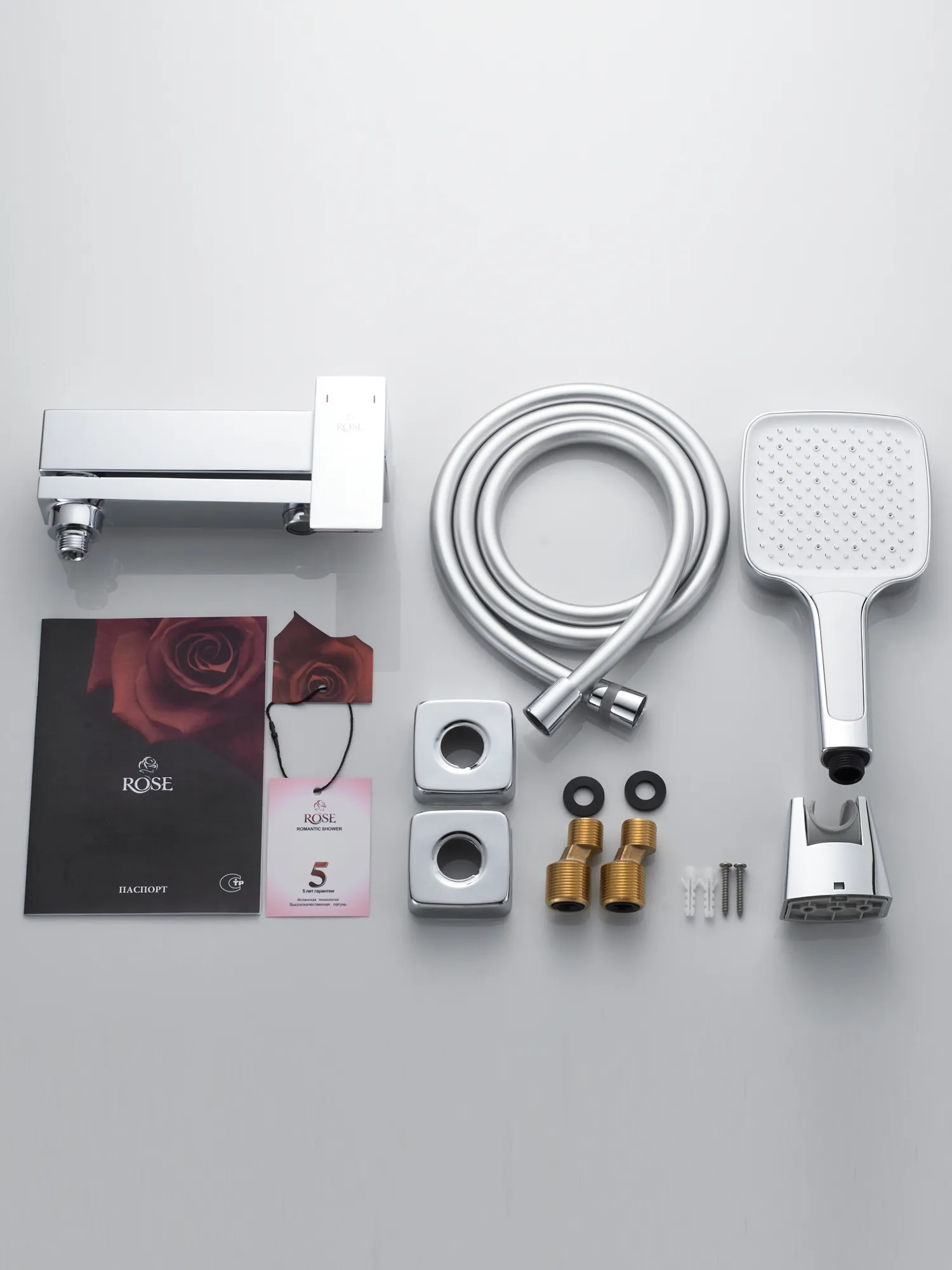 Смеситель для ванны Rose R2802, хром