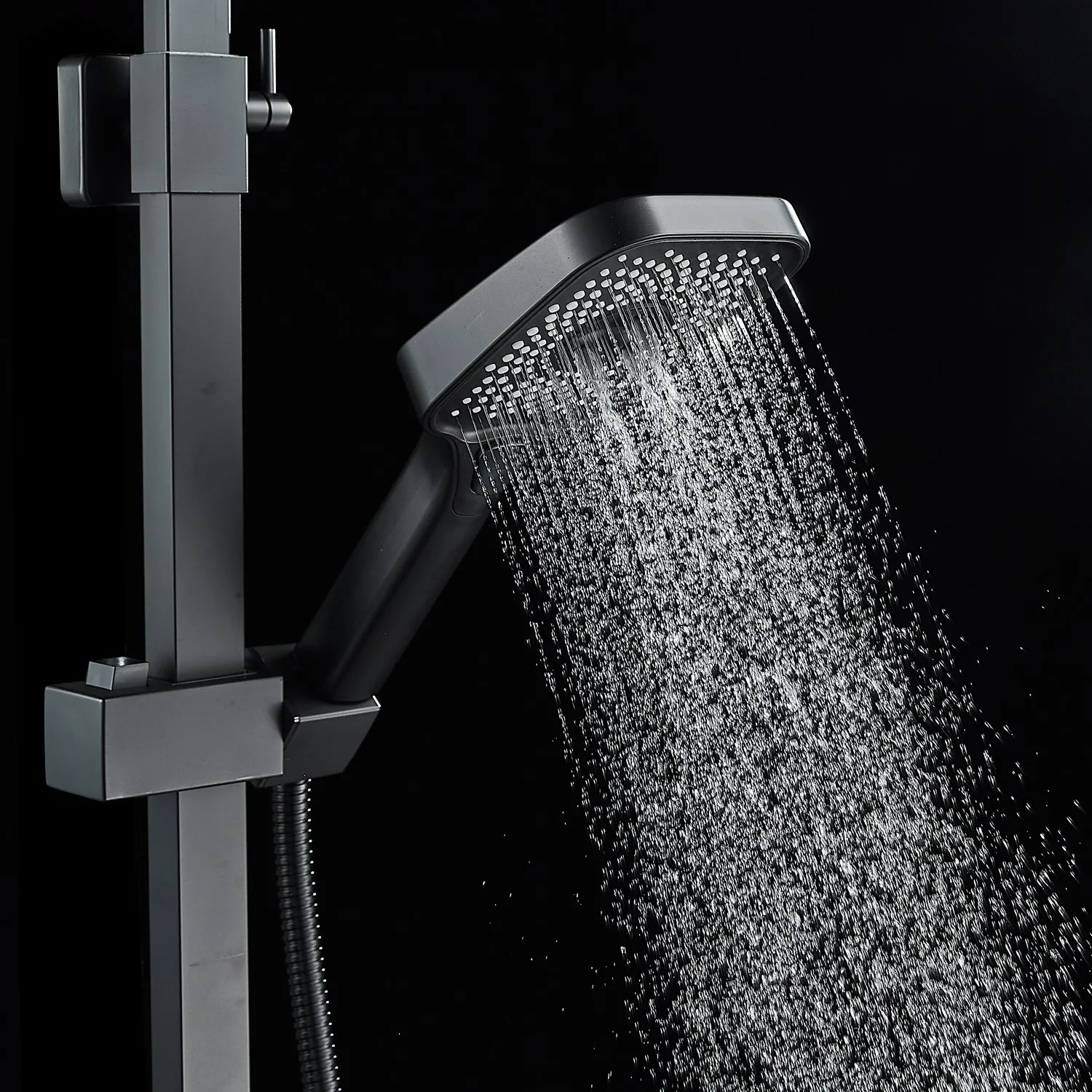 Душевая система Shevanik S7036H, черный