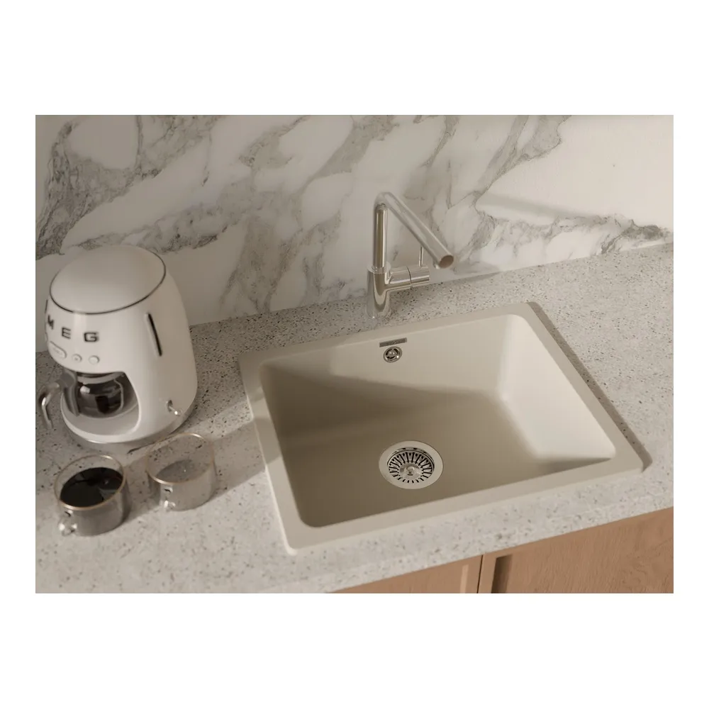 Кухонная мойка Rivelato BERKANA BK-50, темно-бежевый