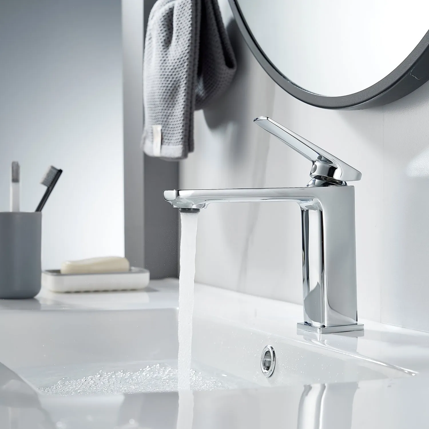 Смеситель для раковины Shevanik S8901-1, хром