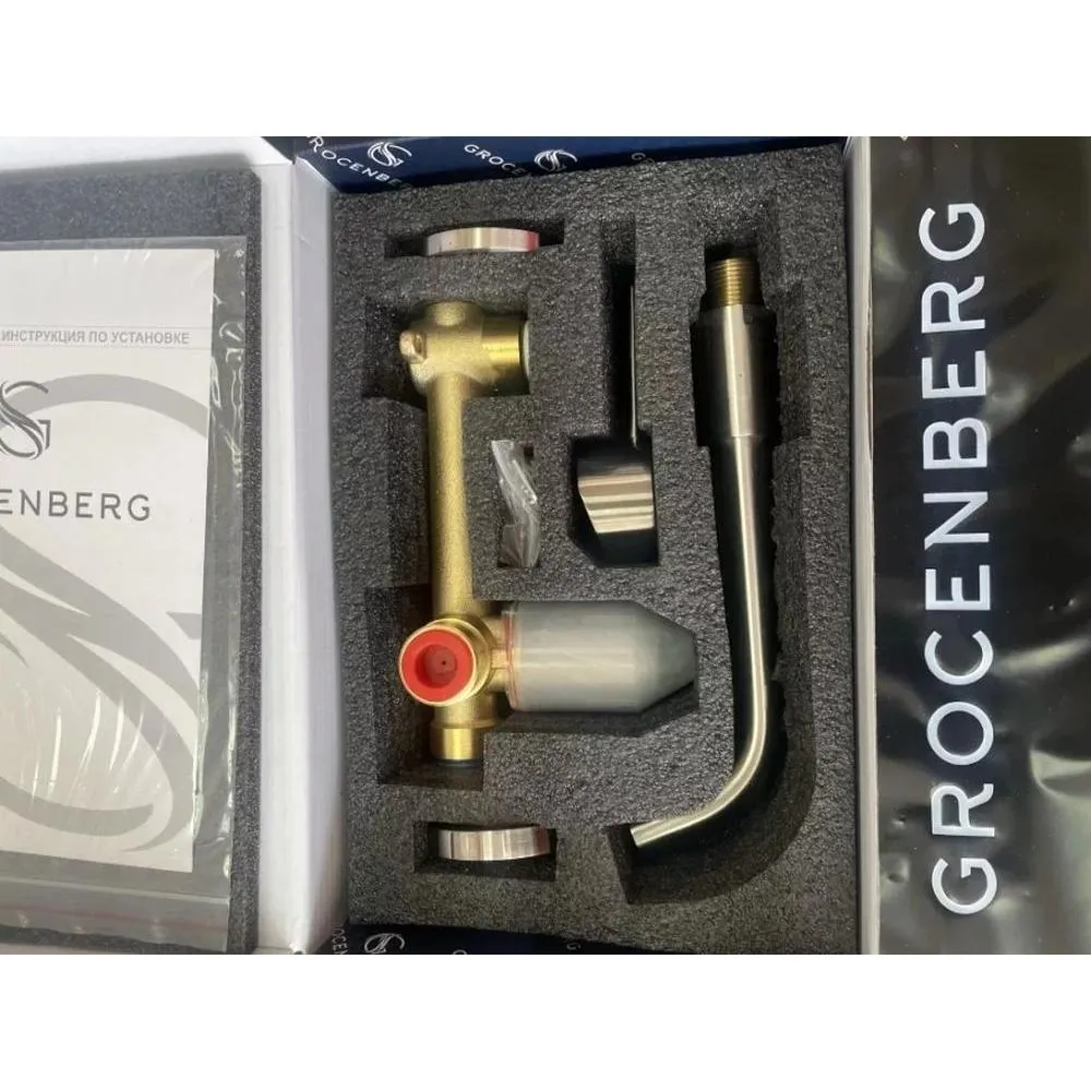 Смеситель для раковины встраиваемый Grocenberg GB511NK, никель