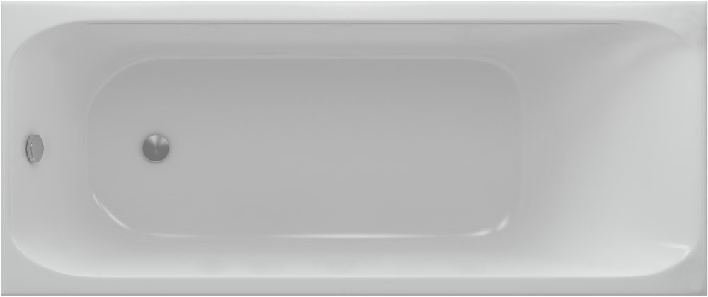 Акриловая ванна АКВАТЕК Альфа 140x70 ALF140-0000019 с фронтальным экраном, слив слева, без гидромассажа