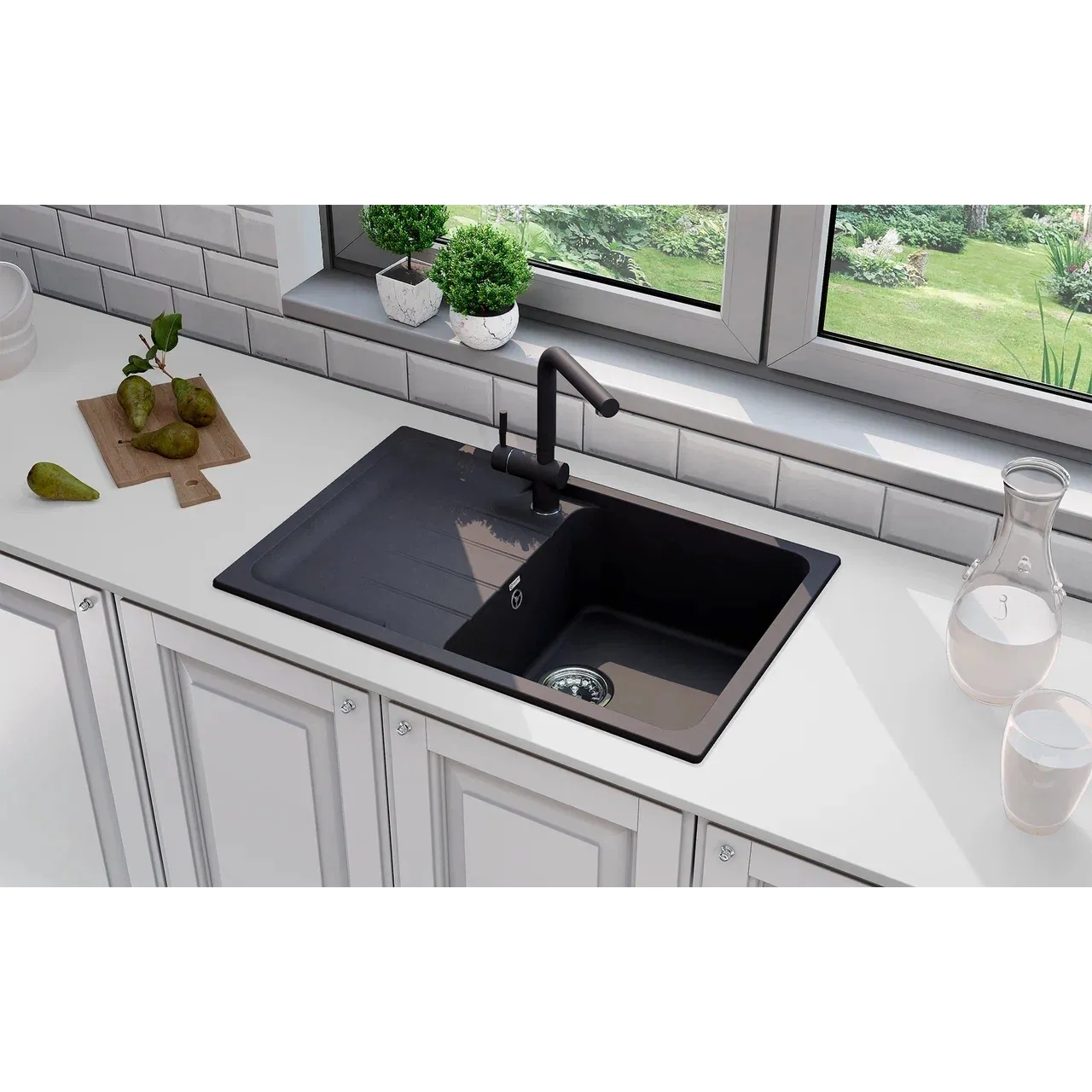 Кухонная мойка Ulgran Quartz Gerda 780-08, космос