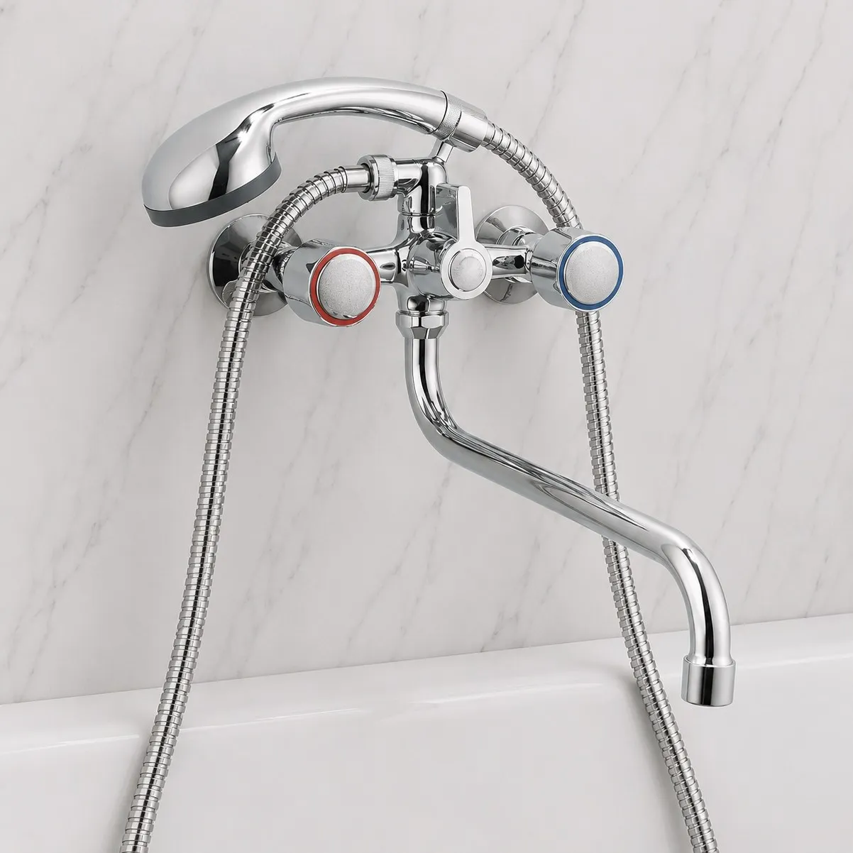 Смеситель для ванны FRUD R22109, хром
