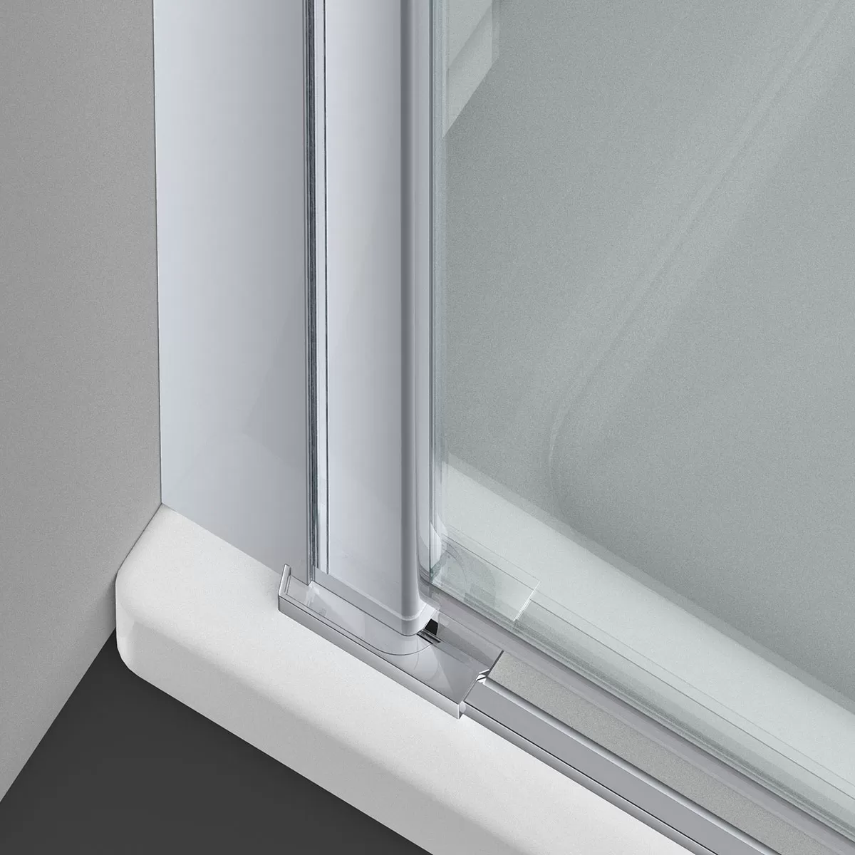 Душевая дверь Vincea Alpha (VDP-3AL950CL) 950х1950 мм, хром, стекло прозрачное