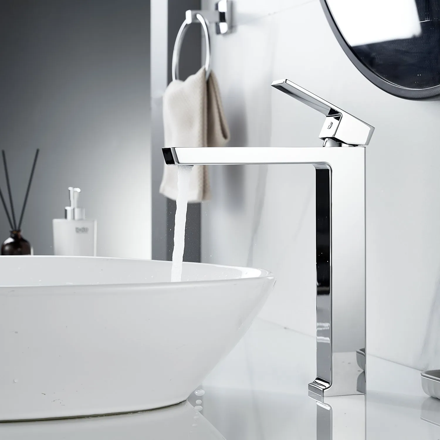 Смеситель для раковины высокий Rose R18 R1811-1, хром