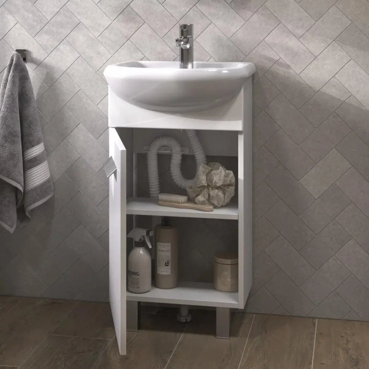 Тумба с раковиной напольная VIGO Hoska 227, 45 см