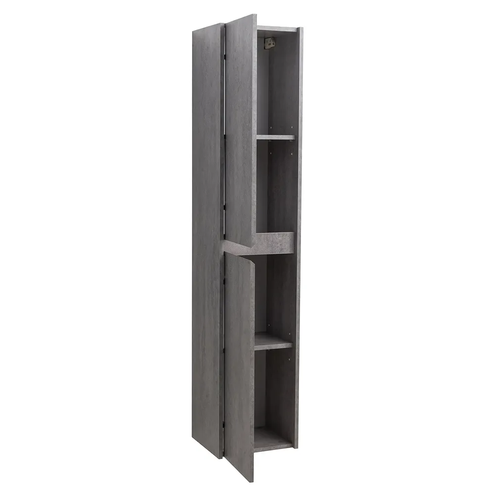 Шкаф подвесной BelBagno Kraft 330х1600х300 мм, Cemento Grigio (KRAFT-1600-2A-SC-CG-L)