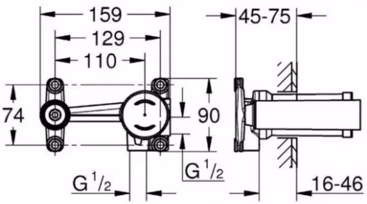 Скрытая часть Grohe 23571000