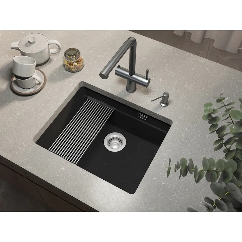 Кухонная мойка Grandex Aqua Comfort 500205, черный металлик
