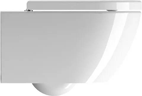 Унитаз подвесной безободковый GSI PURA 550 мм х 360 мм, с Swirlflush, для крепежа FISR2, белый глянцевый (881511)
