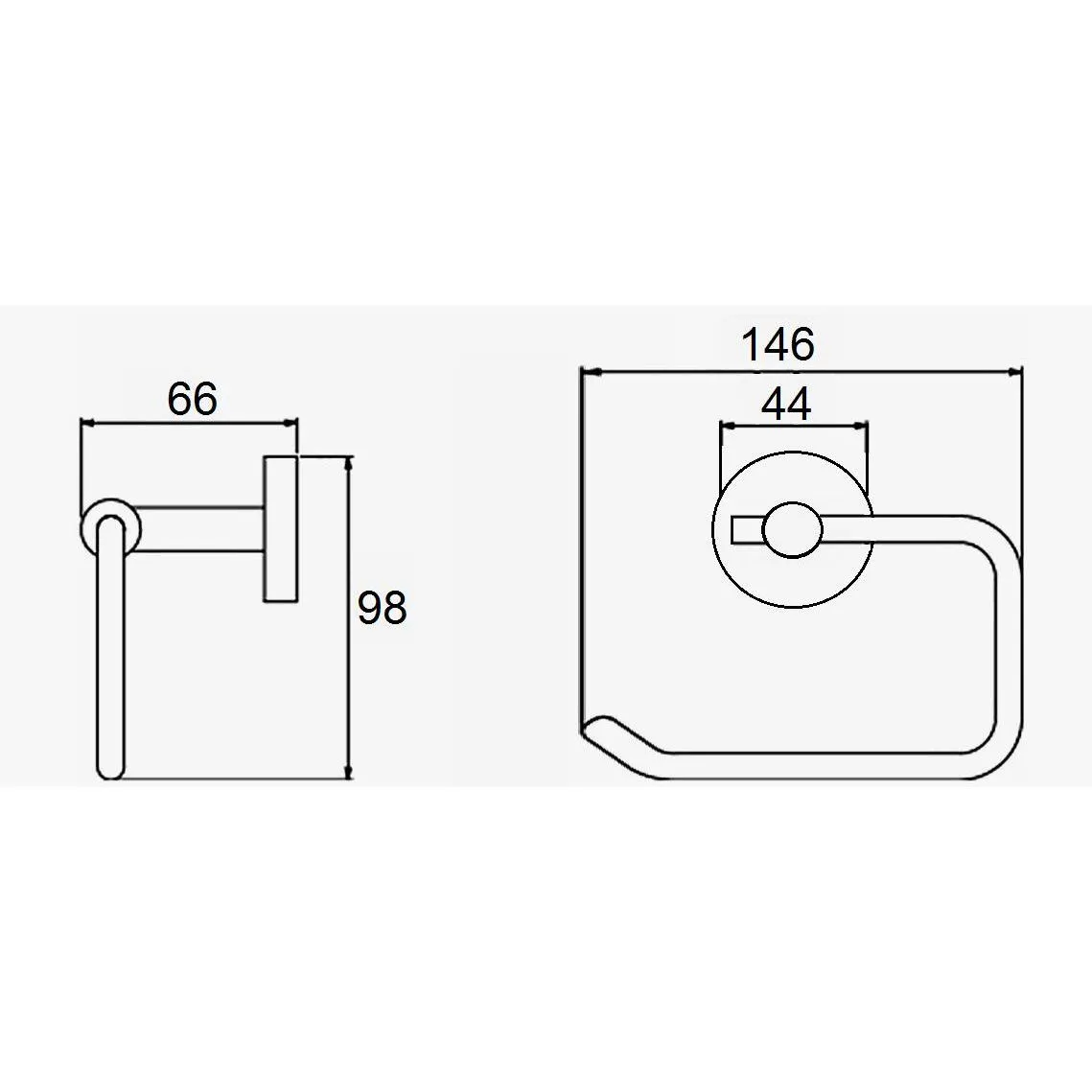 Держатель для туалетной бумаги D-Lin D241280, сатин