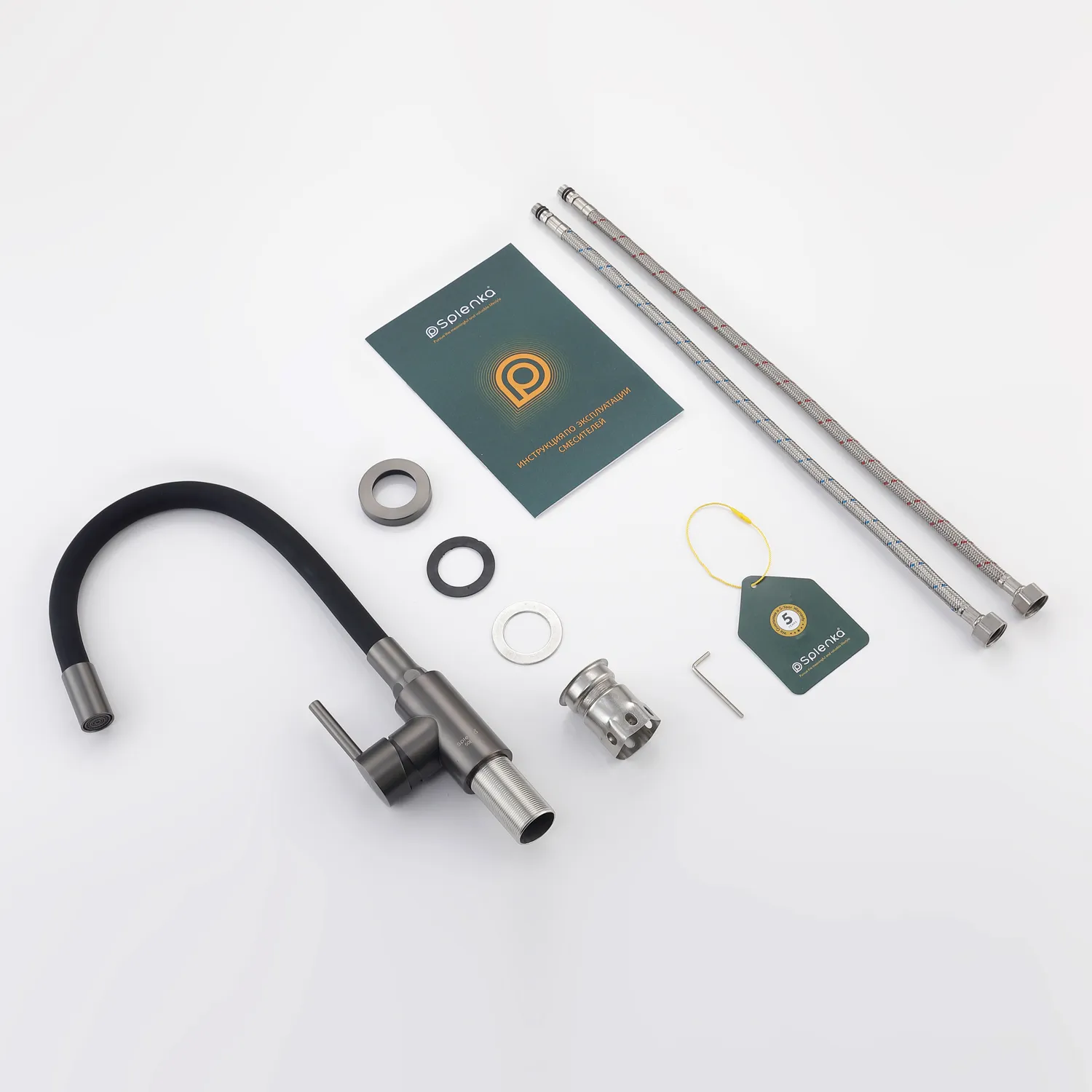 Смеситель Splenka для кухни с гибким изливом (S201.4406.09)