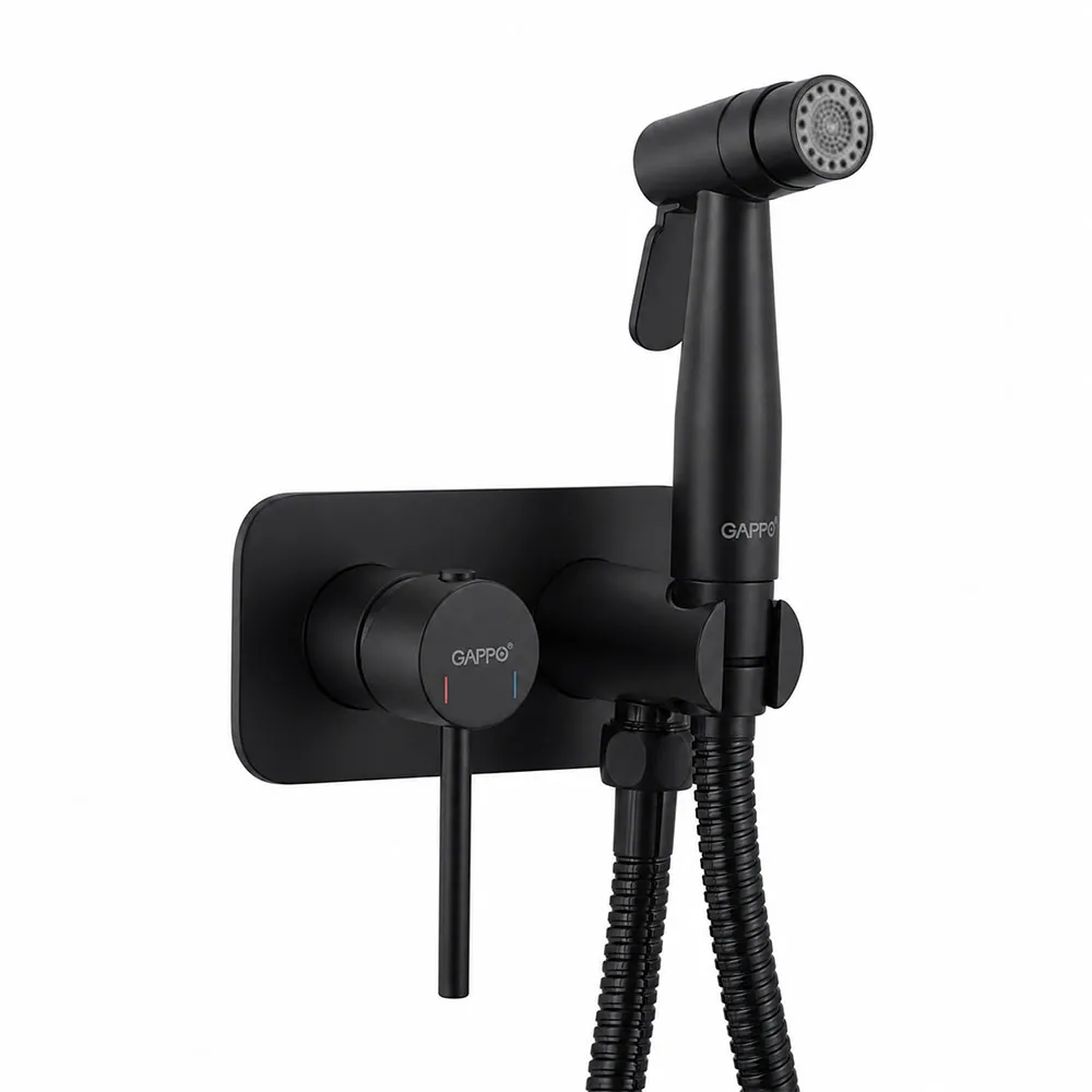 Гигиенический душ со смесителем GAPPO G7506-36, черный