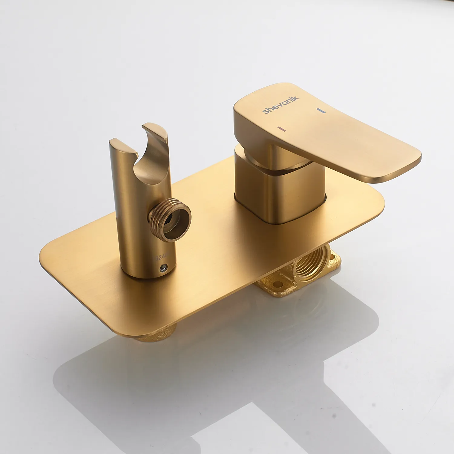 Гигиенический душ со смесителем Shevanik S9905G, золотой сатин