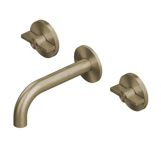 Смеситель для раковины Quadro design Valvola01, золото светлое (19 10V OC)