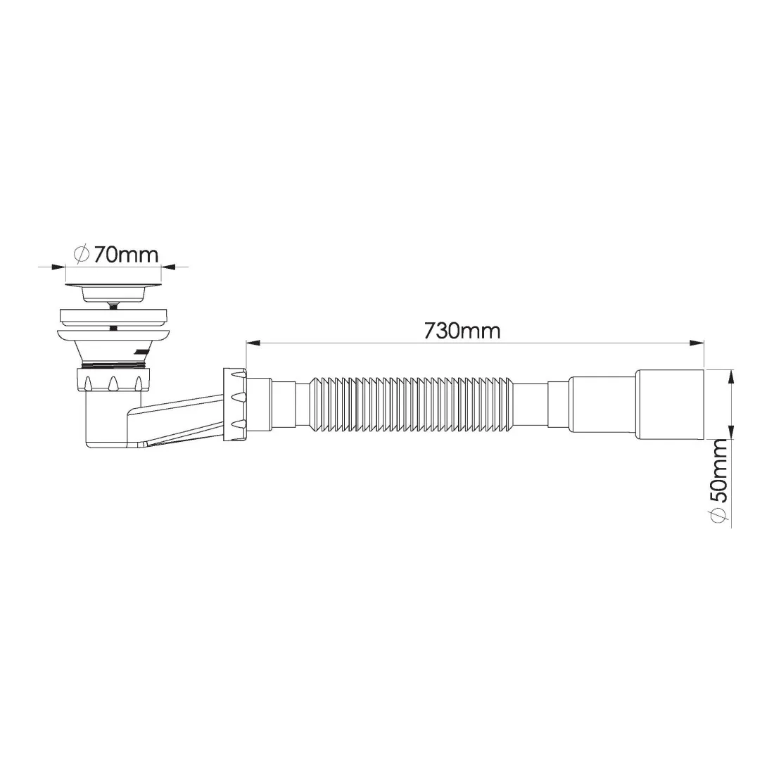Сифон для душевого поддона Nova NV1621