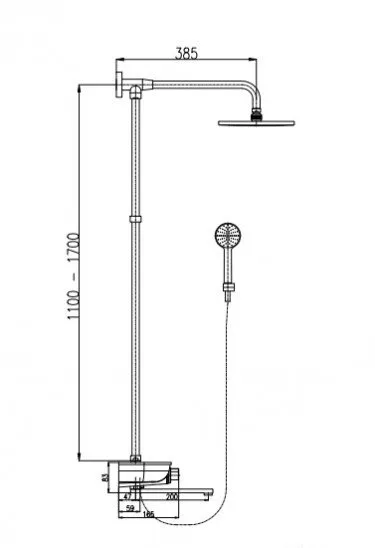Душевая система Rav Slezak Murray MU253.5/5KC