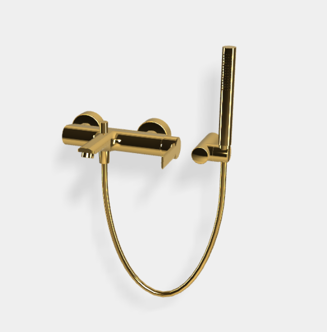 Смеситель для ванны и душа Fima Carlo Frattini Mast,  золото (F3134OR)