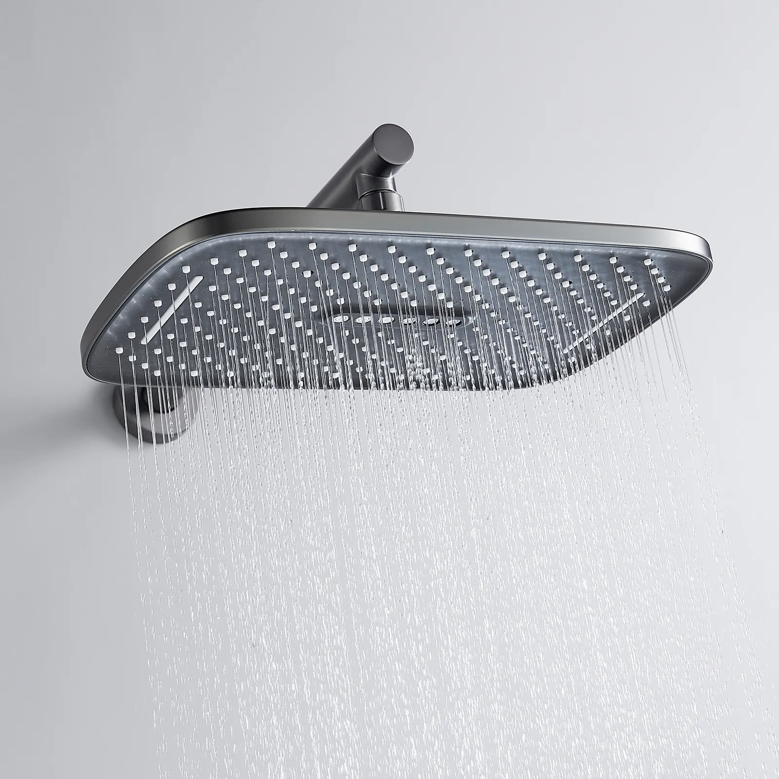 Душевая система встраиваемая Shevanik S4135T, оружейная сталь