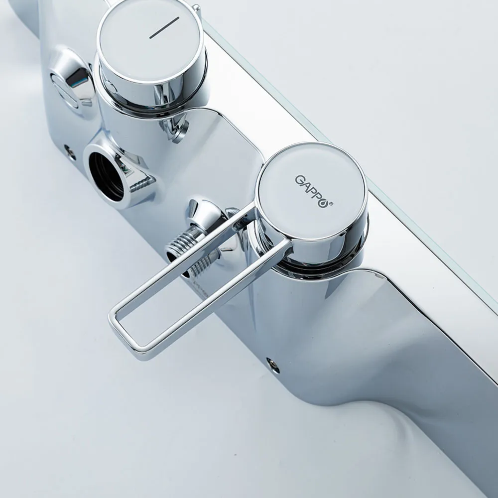 Душевая система GAPPO G2496-20, хром/белый