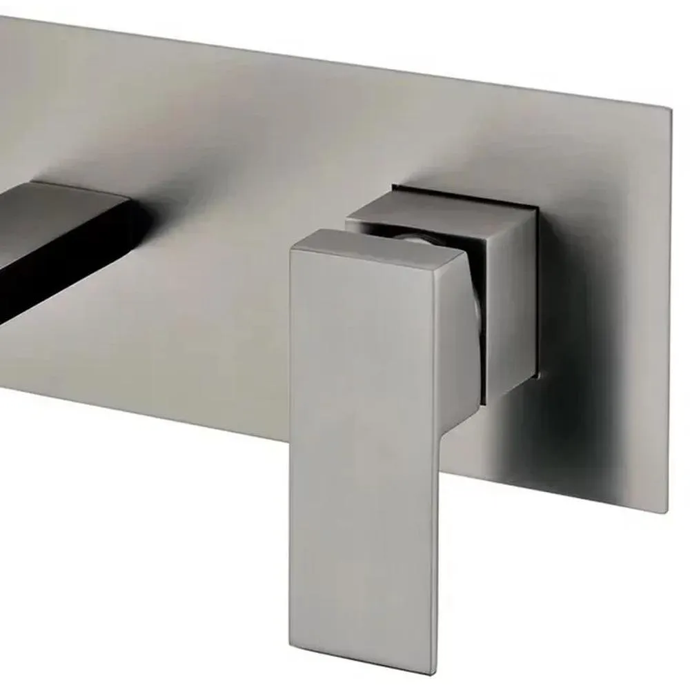 Смеситель для раковины встраиваемый Grocenberg GB588BG, графит