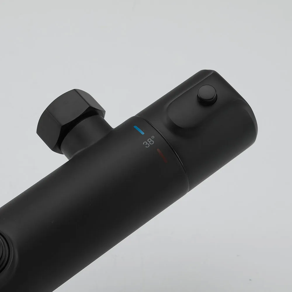 Душевая система с термостатом GAPPO G2490-6, черный