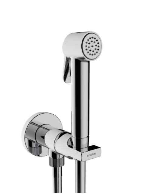 Гигиенический душ комплект с механическим смесителем Bossini Paloma Brass, хром (E34007B.030)