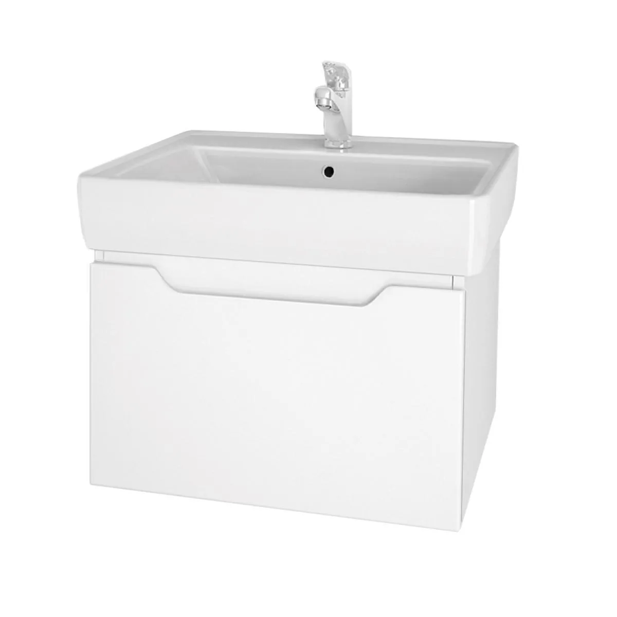 Тумба под раковину подвесная Dreja Tiny 60 см, белый