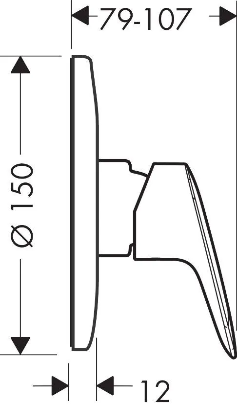 71606000S Set HG Logis смеситель для душа встройка (71606000+13620180)