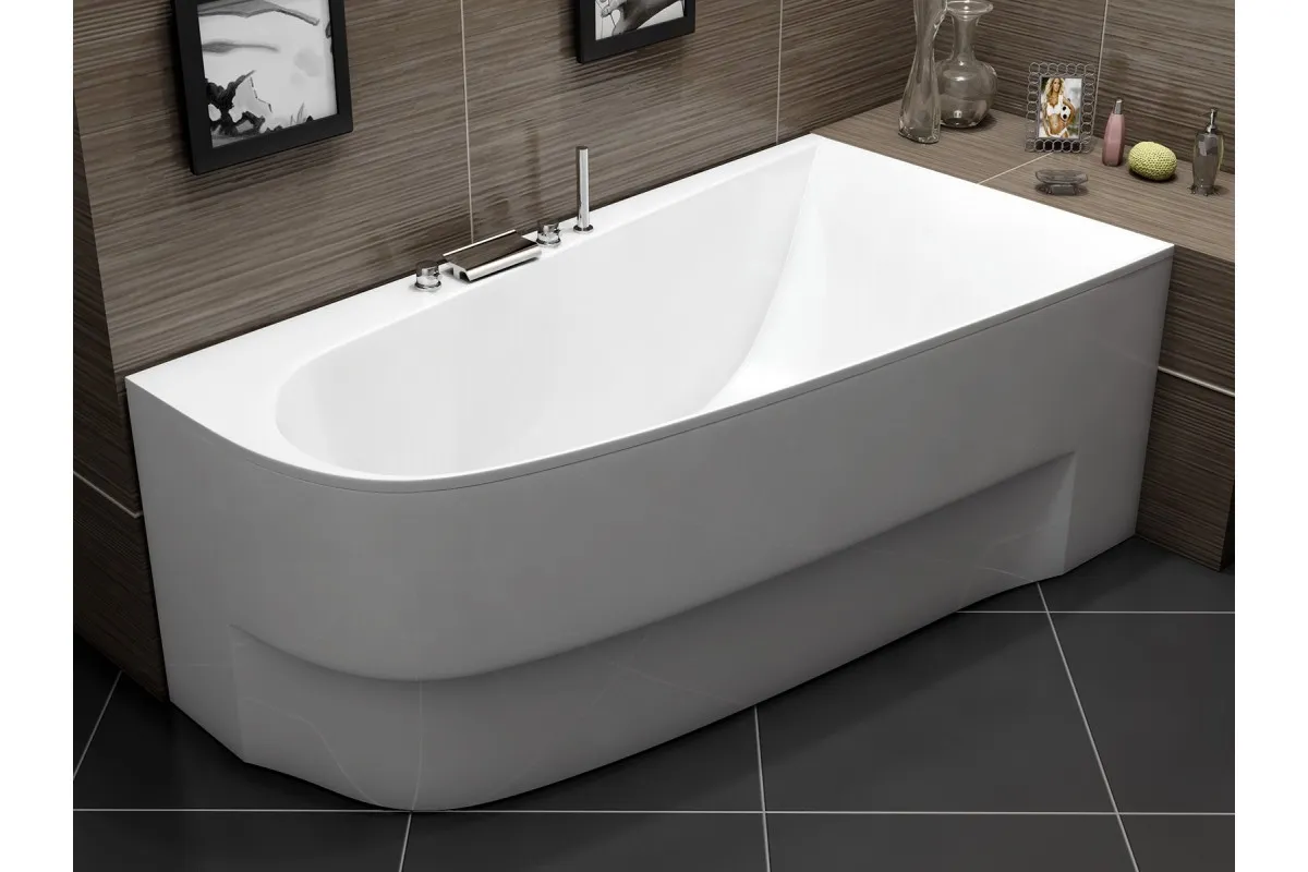 Ванна акриловая правосторонняя Vayer BOOMERANG Гл000010851, 150x90