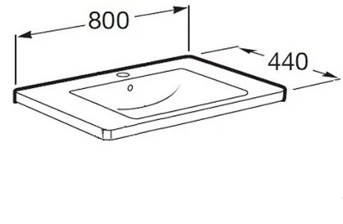 Раковина Roca Gap Unik 80 см (327470000)