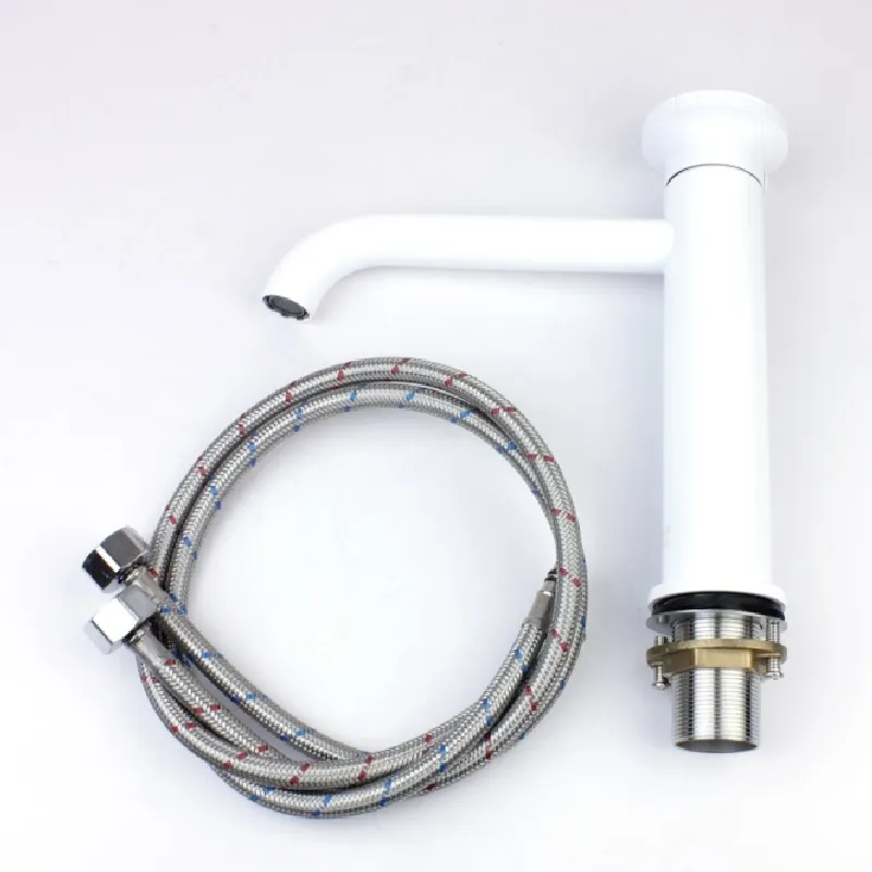 Смеситель для раковины Bronze de Luxe 9009W-R, белый/красный