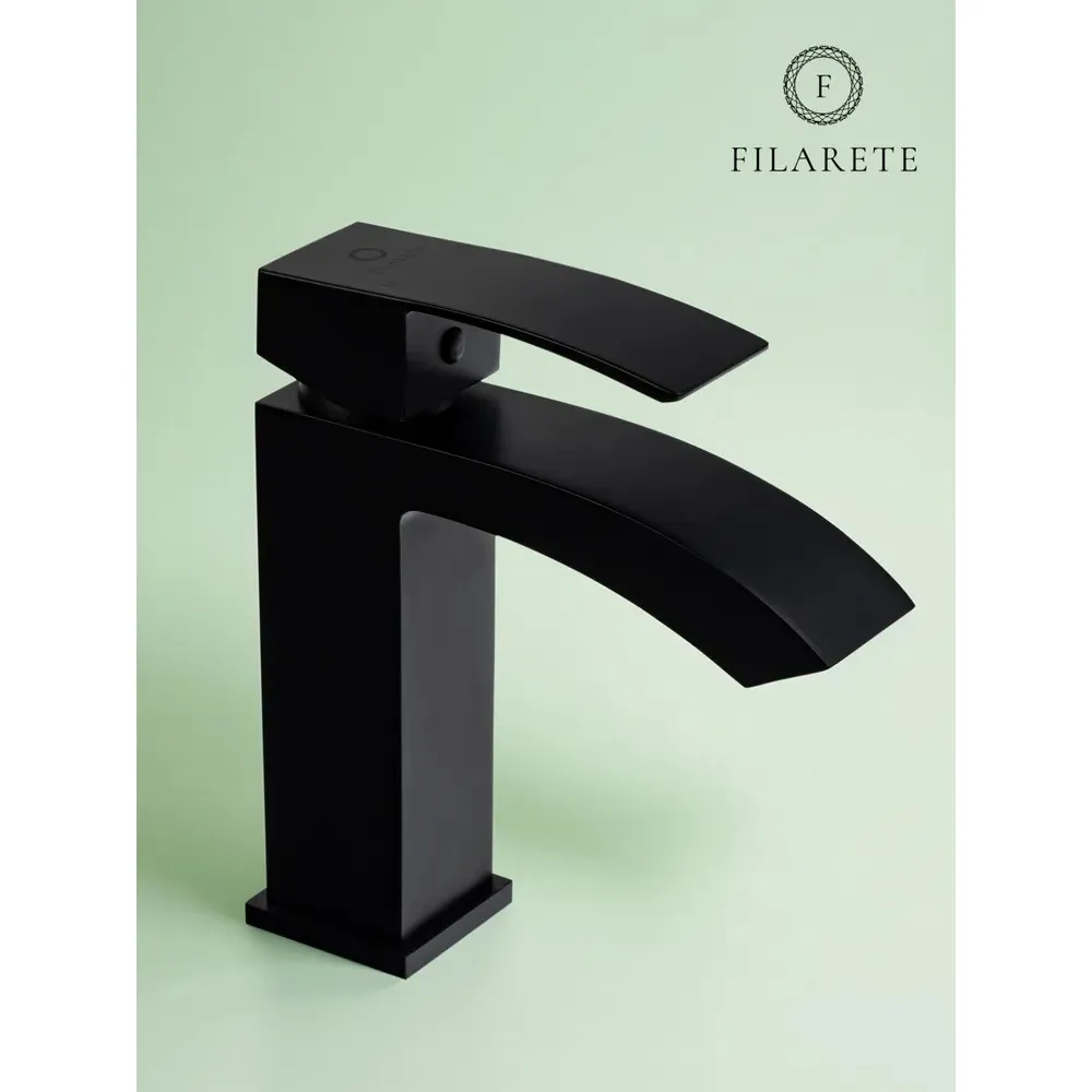 Смеситель для раковины FILARETE Waterfall FL5010BL, черный